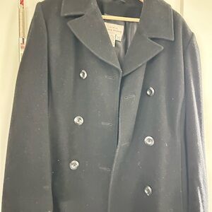 Eddie Bauer Women's Black wool blend coat